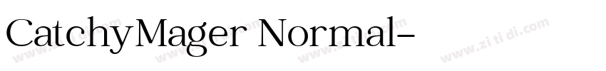 CatchyMager Normal字体转换